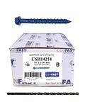 Heavy Duty One Quarter Inch By Two And One Quarter Inch Hex Head Concrete Screw Anchor With Drill Bit Included For Masonry Block Or Brick Self Tapping Fastener Box Of 100