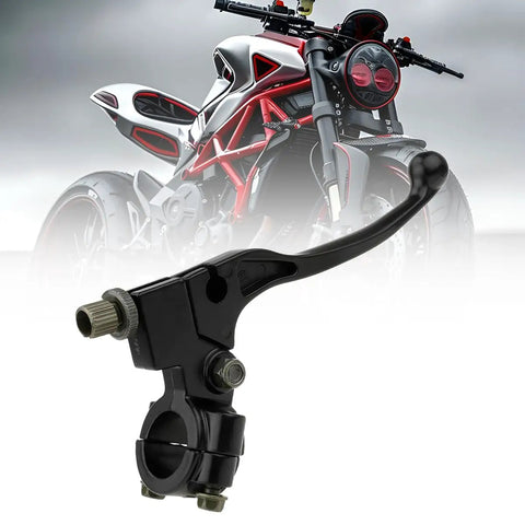 Top Shelf Motorcycle Clutch Brake Lever Perch 7/8 Inch Aluminum with clamp for pit bike handlebar mounting.