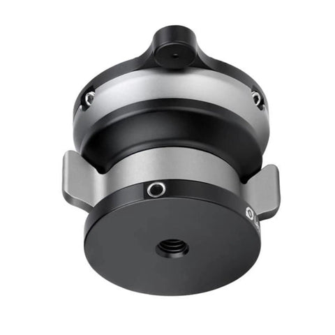 Close-up view of 60mm Leveling Base For Tripods With Butterfly Lock Collar Supports Up To 33 Lb Max Load Plus Minus 15 Degree Tilt Lightweight