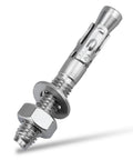 Close-up of 12 Pack M6 1.0 By 60mm Wedge Anchors Stainless Steel 304 Grade 18 8 Concrete Anchor For Heavy Duty Outdoor Marine Use