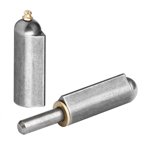Four Pack Weld On Bullet Hinges With Grease Zerk Heavy Duty Lift Off Barrel Hinges For Metal Gates Trailers And BBQ Smokers Six