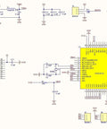 Schematic diagram for USB 10 Channel 12 Bit Data Acquisition Module with STM32 MCU and CH340 USB to serial interface.