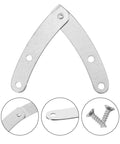 10 Pack Silver Tone Drop Down Lid Hinges With Lid Stay Support For Flap Doors And Cabinets; iron construction, includes screws
