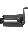 Manual Bead Roller Machine With Gear Driven Detachable Handle, 6 Changeable Dies, side view showing gear mechanism