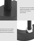 Close-up of corrosion-resistant treated steel in Front Bearings Puller Removal Tool Kit for Eaton Fuller Transmissions RR1014TR RR1013TR