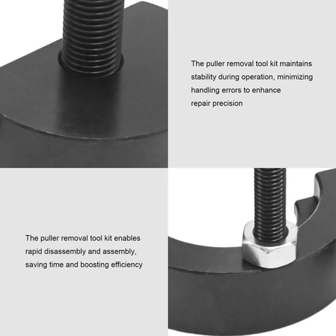 Close-up of corrosion-resistant treated steel in Front Bearings Puller Removal Tool Kit for Eaton Fuller Transmissions RR1014TR RR1013TR