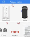 Smart WiFi Ceiling Fan Remote Kit With Light Dimmer And 3 Speed Settings, Nature Breeze, No Wiring Needed, package components