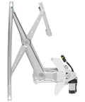 Dodge Ram Front Driver Side Power Window Regulator With Motor Replacement For 1994 To 2002 Ram 1500 2500 3500 Pickup Left Front Window Regulator Assembly OE 741 753, silver metal