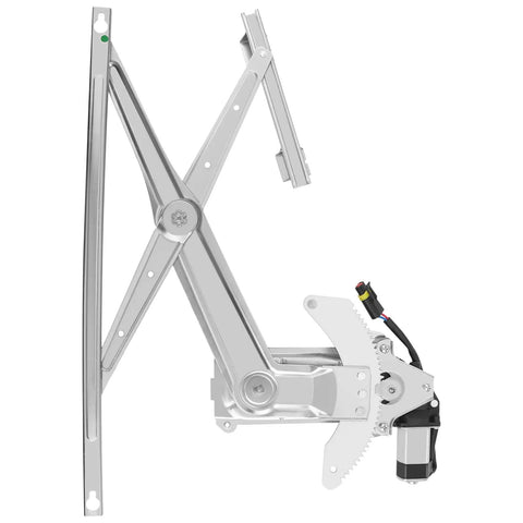 Dodge Ram Front Driver Side Power Window Regulator With Motor Replacement For 1994 To 2002 Ram 1500 2500 3500 Pickup Left Front Window Regulator Assembly OE 741 753, silver metal