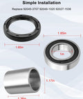 Front Axle Suspension Knuckle Wheel Bearing Collar Kit For Mule ATV Direct Fit Replacement For Kawasaki KAF620 KAF590 2510 3010 4010