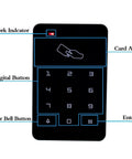 Knockout Standalone Door Access Control Kit With Strong Magnetic Lock, Steady DC12V Power Supply control panel with keypad and card area.