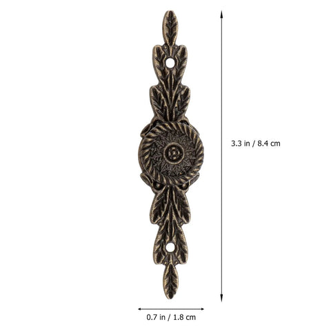 Old School Antique Style Zinc Alloy Cabinet Handles 6 Pack Medium Large Single Hole Drawer Pulls For Cabinets And Furniture Replacement