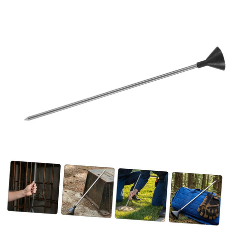 Portable Water Leak Detector Rod For Underground Pipelines And Pipes With High Sensitivity Tracking, Stainless Steel And Plastic Build, Your Go To Inspector For Home Plumbing And Industrial Water Systems, Durable Leak Tester Tool, stainless steel rod