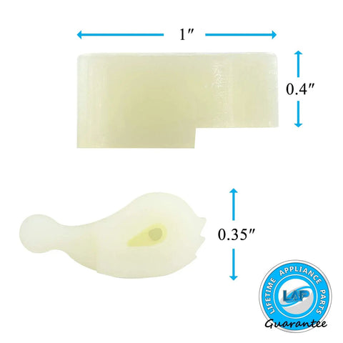Agitator Dog Replacement Set 80040 For Whirlpool And Kenmore Washers Compatible With Top Load Models, showing size measurements