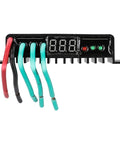 Rugged Wind Turbine Controller 500/800W With Overcharge Protection IP67, 12V/24V Compatible, front view with wiring and display
