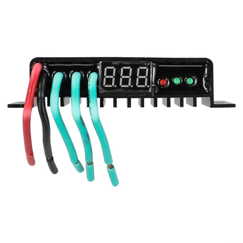 Rugged Wind Turbine Controller 500/800W With Overcharge Protection IP67, 12V/24V Compatible, front view with wiring and display