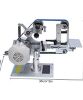 550 Watt Bench Belt Sander Tabletop Variable Speed Grinder With Quick Swap Knife Sharpener, compact design with brushless motor and grinding plate.