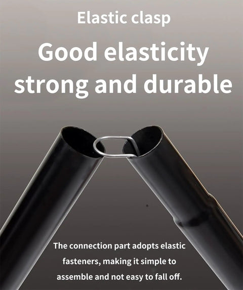 Adjustable Tarp Poles For Camping Tents And Canopies 0.6 Inch Diameter 80.7 Inch Length Elastic clasp detail strong durable