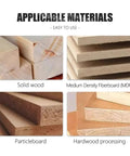 Top Tier 1/2 Inch Carbide Bottom Cleaning Router Bit For CNC Wood Engraving And Precision Surface Planing On MDF Plywood materials shown