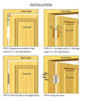 Installation guide for Heavy Duty Ball Bearing Cabinet Hinges Built Tough For Doors And Wood Furniture Runs Slick As Silk With Smooth Gliding Motion Silver 6 By 4 Inch.