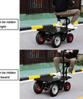 Haul Like A Boss With This Super Durable Foldable Platform Truck Cart And Heavy Duty Dolly can be ridden upright or backward