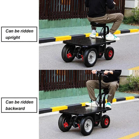 Haul Like A Boss With This Super Durable Foldable Platform Truck Cart And Heavy Duty Dolly can be ridden upright or backward
