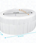Home Water Birth Pool With Liner, Inflatable Labor Tub For Safe Labor At Home, 65 L x 55 W x 26 H, White PVC Birthing Pool For Labor.