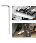 Heavy Duty 12 Piece Rubber Exhaust Hanger Kit With Galvanized Steel Brackets To Stop Rattling And Save Your Muffler From Vibrations, 7 10 in