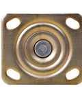 Top Notch Heavy Duty Nylon Trolley Caster Wheels For Furniture Moving Smooth Swivel With Locking Brake base plate view