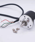 Two Phase AB Incremental Rotary Encoder 100P R DC 5 To 24 Volt Wide Voltage 6mm Shaft AB Quadrature Output High Accuracy Motion Sensor No Fuss Robotics And CNC Durable Build With 1 Year Warranty, 6mm shaft with wires and mounting screws