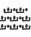 Heavy Duty Adjustable C Clamps Pack Of 8 Aluminum Alloy With Nonslip Rubber Pads For Woodworking Welding view of clamps with rubber pads.