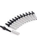 12 Pack Pro Grade Aluminum Arrow Inserts For ID 7.6mm Carbon Arrows And Crossbow Tips, 8-32 Thread, 22mm Length, 10 Grain Per Insert