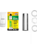Top Shelf Washer Tub Shaft And Bearing Replacement Kit Compatible With W10435302 Ap5325033 Ps3503261 featuring grease, silicone sealer, and metal spacers.