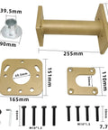 Rear Axle Bearing Puller And Install Tool Kit With 40mm Bearing Driver And Adapter Plate For Toyota 4Runner Hilux Tacoma T100 Tundra ABS Tone Ring Remover Not For Prado Land Cruiser FJ Cruiser components displayed, including driver, adapter, and bolts with measurements.