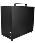 V500 Mini Portable ITX Case With Handle, Full Side Transparent Acrylic DIY Desktop Mini Tower For MATX Builds, Supports Up To 320mm GPU