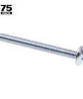 Premium Zinc Plated Steel Machine Screws With Truss Head And Slotted Phillips Combo Drive 8 32 By 1 5 8 Inch Length Pack Of 75