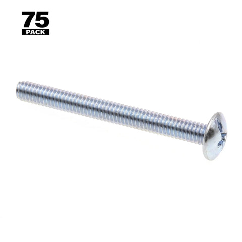 Premium Zinc Plated Steel Machine Screws With Truss Head And Slotted Phillips Combo Drive 8 32 By 1 5 8 Inch Length Pack Of 75