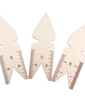 Three Piece Stainless Center Gauge Set With 55 Degree And 60 Degree Fishtail Gauges For Whitworth SAE And Metric Threads