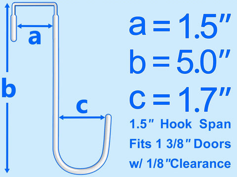 Slick Heavy Duty Over Door Hooks Four Pack White Steel Coat Hangers With Rubber Padding Fits Most Interior Doors Easily Hang Your Gear No Sweat And Save Space In Style All Year Long Right At Home