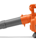 Real Feel Toy Leaf Blower That Lights Up And Actually Blows Air Kid Friendly Mini Tool For Ages 3 And Up in orange and gray