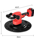 Job Site Ready Electric Drywall Sander With Six Adjustable Speeds, 38cm pad for easy wall and ceiling smoothing.