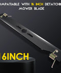 4 Pack Universal Power Rake Replacement Springs For Maxpower 330105 Dethatcher 16 Inch Mower Blade And Arnold 16 Inch Dethatching Replacement Blade With Easy Install Fits Most Lawn Mowers, black blade with springs