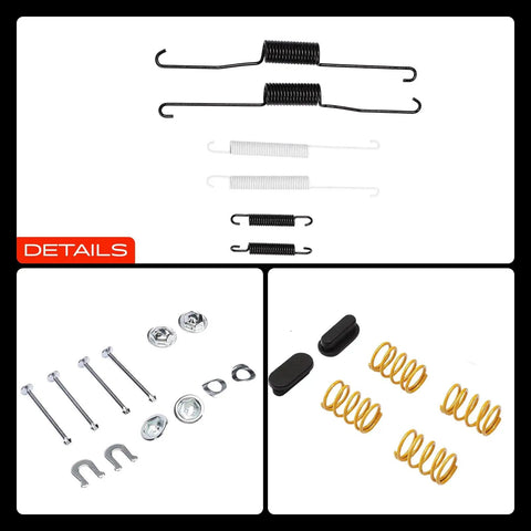 A-Premium Rear Side Drum Brake Hardware Kit For Chevy Silverado 1500 GMC Sierra 1500 Colorado Canyon 2010-2013 Driver Side Setup Fix Your Brakes Fast
