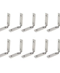 Effortless Install Right Angle Cabinet Corner Mounting Plates And Brackets For Cabinets And Wardrobes, Heavy Duty Hardware Set of 10