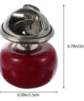 20 Piece Set Of Hidden Clothes Buttons With Resin Cherry Safety Brooch Closures For Shirts Pants And Hats Fashion collar pin detail.