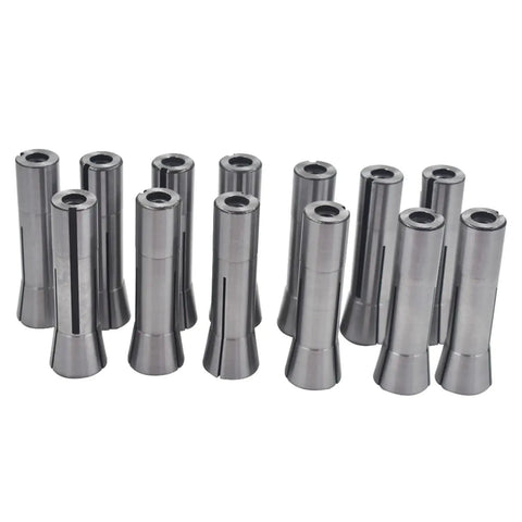 R8 Collets Set 13 Pack Precision Milling Collets One Eighth Inch To Seven Eighth Inch Heavy Duty Mill Chuck Holder
