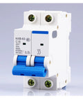 Built Tough 2 Pole Mini Circuit Breaker 230 400V With Live Leak Tracking And Instant Cut Off Switch for AC Lines and Panels