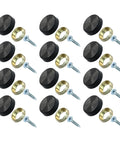 Sleek Stainless Steel Decorative Screw Caps For Wall Frames And Mirrors Rustproof 16mm Black Screw Caps with Washers and Screws
