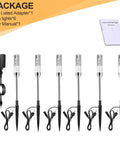 Outdoor 6 Pack LED Path Lights With No Fuss Plug And Play AC Plug In, 12V Low Voltage Landscape Lighting, lights, adapter, manual