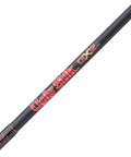 Close-up of the logo on the 6 Foot 6 Inch GX2 Casting Rod Two Piece Fishing Rod With 10-25 Lb Line Rating Medium Heavy Power And 1/4-3/4 Oz Lure Rating